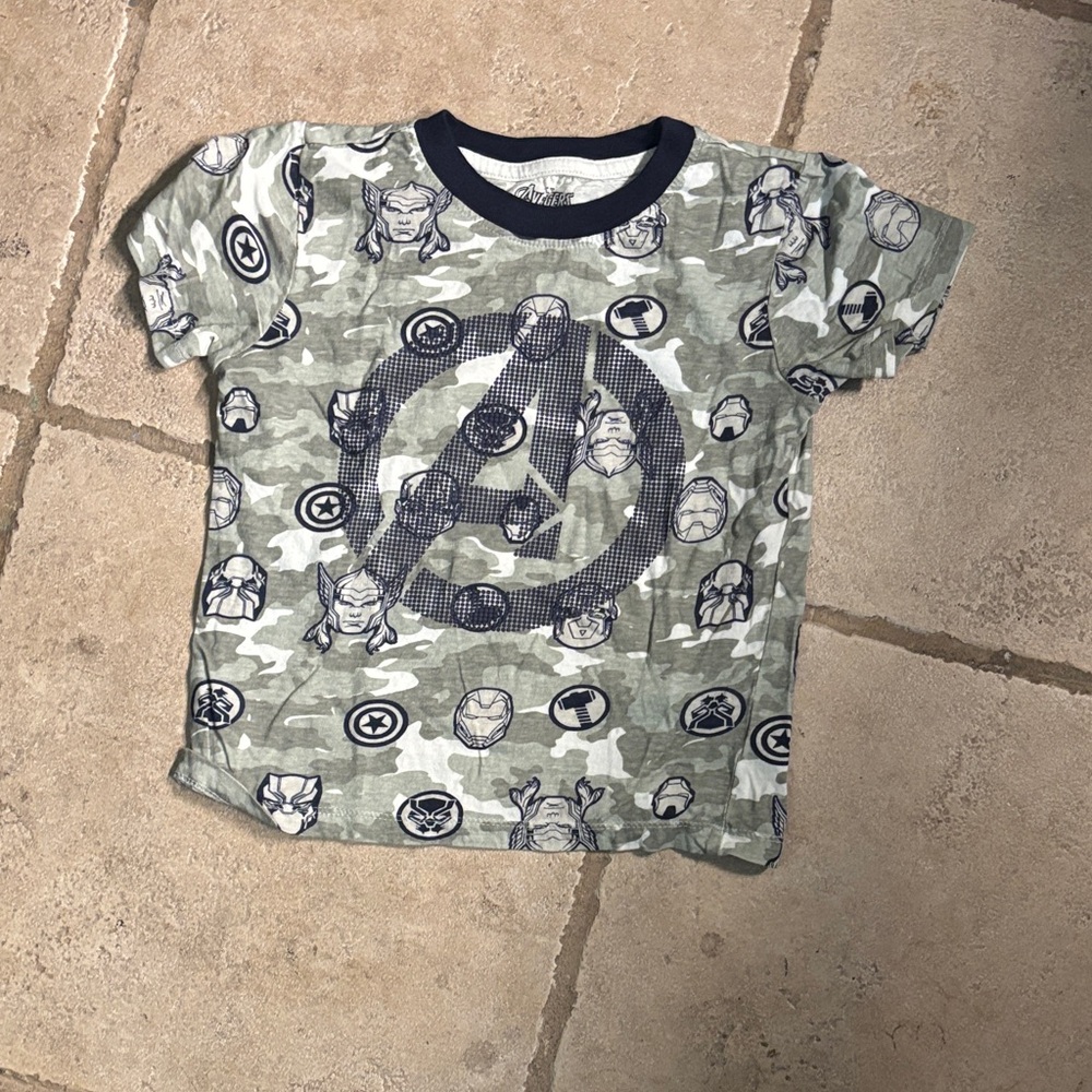 Avenger Kids Graphic Tee - Green and Black
